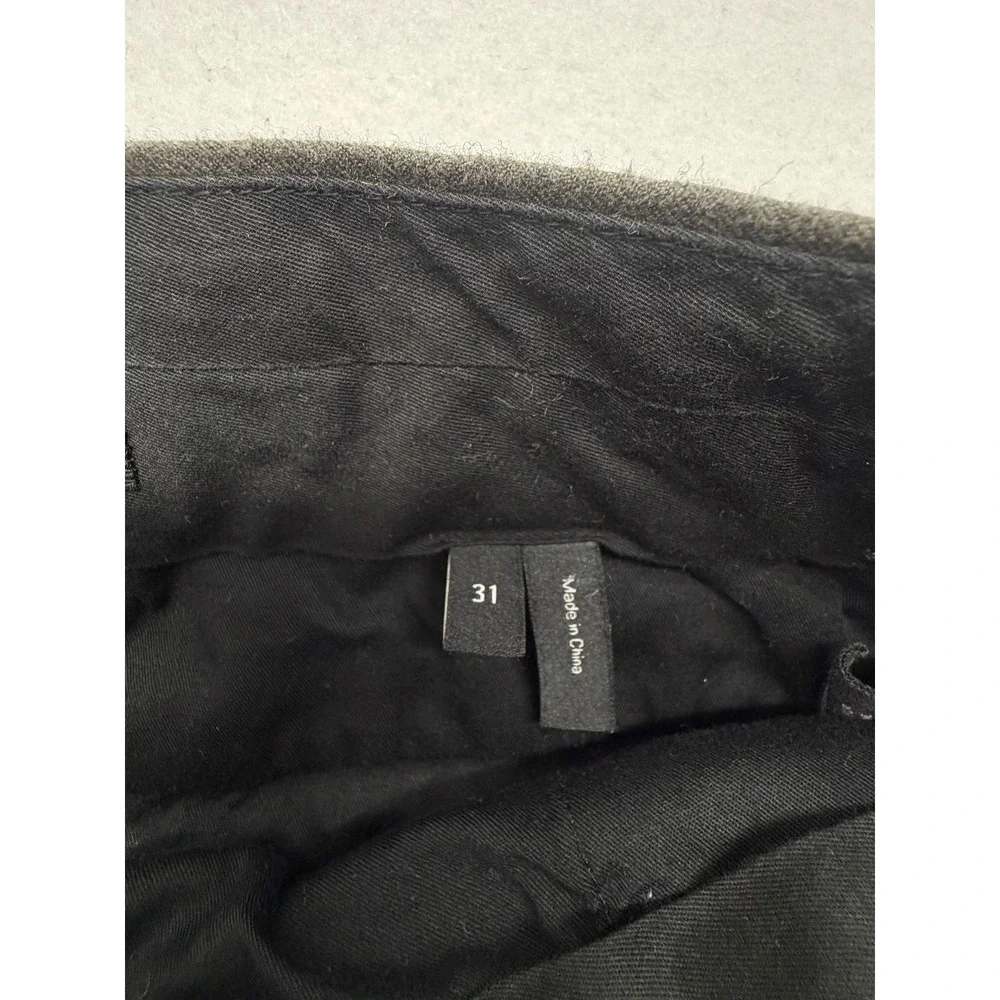 Theory Wool Cashmere Blend Trousers Size 31 Gray Brown Slim Business Pants